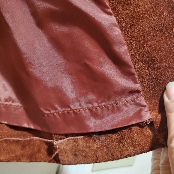 Vintage OPERA Suede Leather Jacket Blazer Size 13/14 - Picture 12 of 14